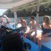 on the boat snorkeling